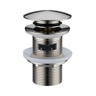 Донный клапан Boheme 612/2-NB с переливом брашированный никель